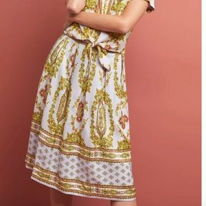 *NEW SALE* Anthropologie Echarpe Lilac Brocade Pleated Skirt